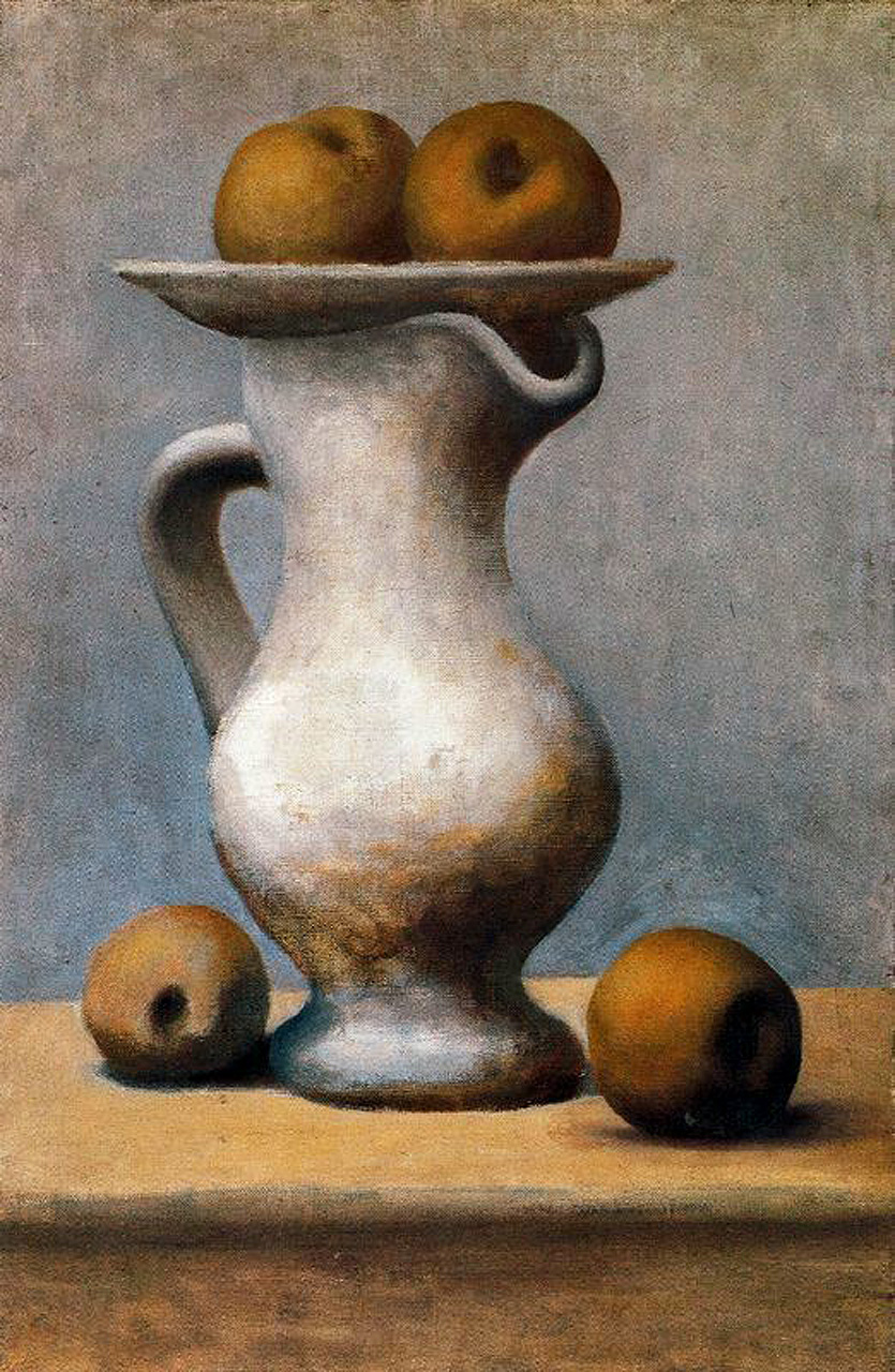 Picasso Still life with pitcher and apples 1919